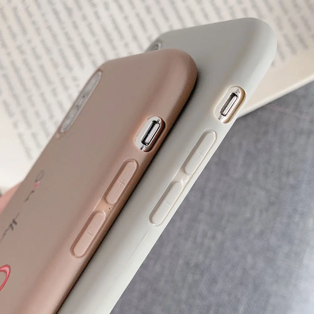 KISSCASE чехол для телефона с надписью iPhone 6 6s 7 8 Plus X XS MAX XR Simle Love Heart силиконовая мягкая