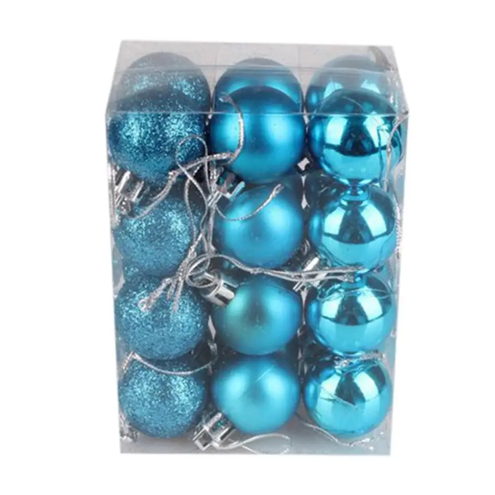 24 шт./компл. 3 см елочные шары висячие украшения безделушки для свадьбы дня