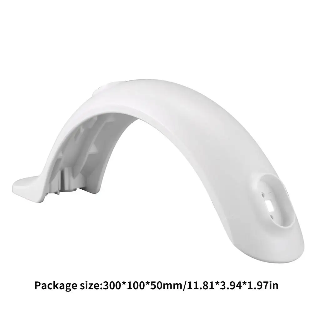 Rear fender white Различные запасные части для ремонта аксессуары инструмент Murdguard Fender Kickstand светильник с застежками для Xiaomi Mijia M365 Электрический скутер - Цвет: Rear fender white
