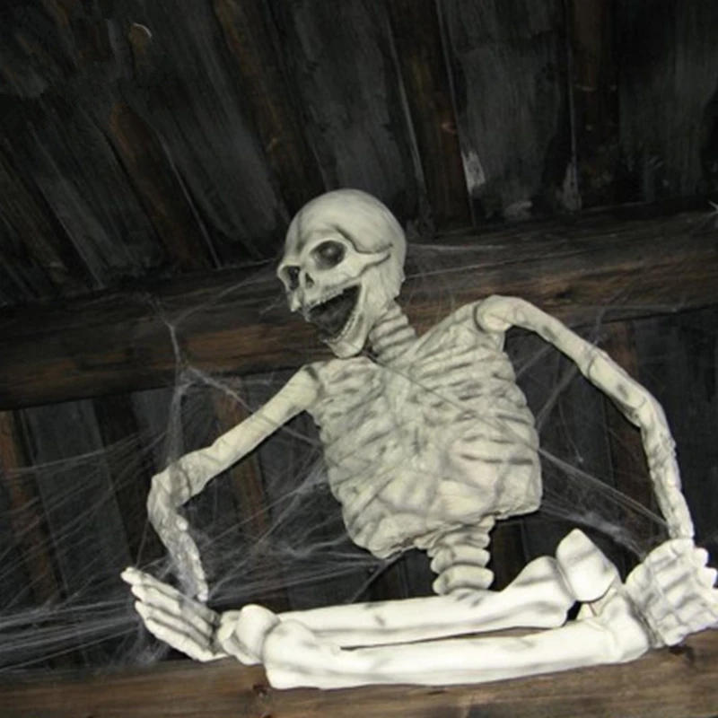 2020 Хэллоуин Страшные вечерние реквизиты сцены белая эластичная паутина паук веб