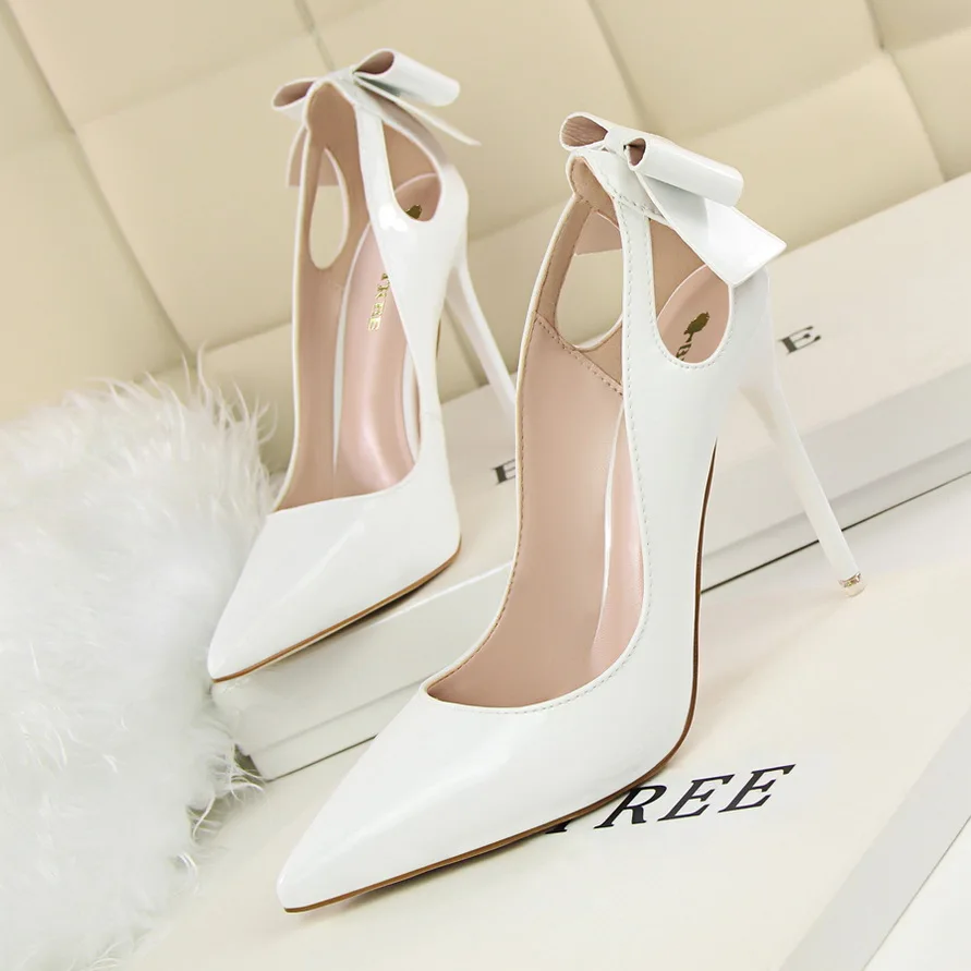 Новинка 2021 года Роскошные женские свадебные туфли-лодочки на высоком каблуке 10