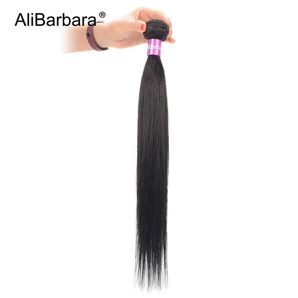 Бразильские прямые человеческие волосы AliBarbara Remy 100% для наращивания 5 шт. 6 в