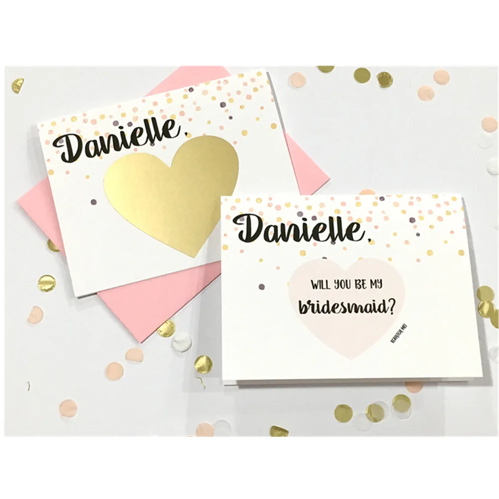 Индивидуальное предложение подружки невесты поцарапающаяся карта вы станете