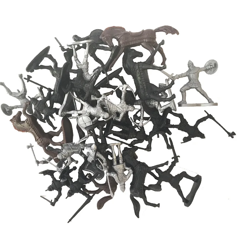 28 шт./компл. моделирование средневековый сражений рыцарь-воин с изображением