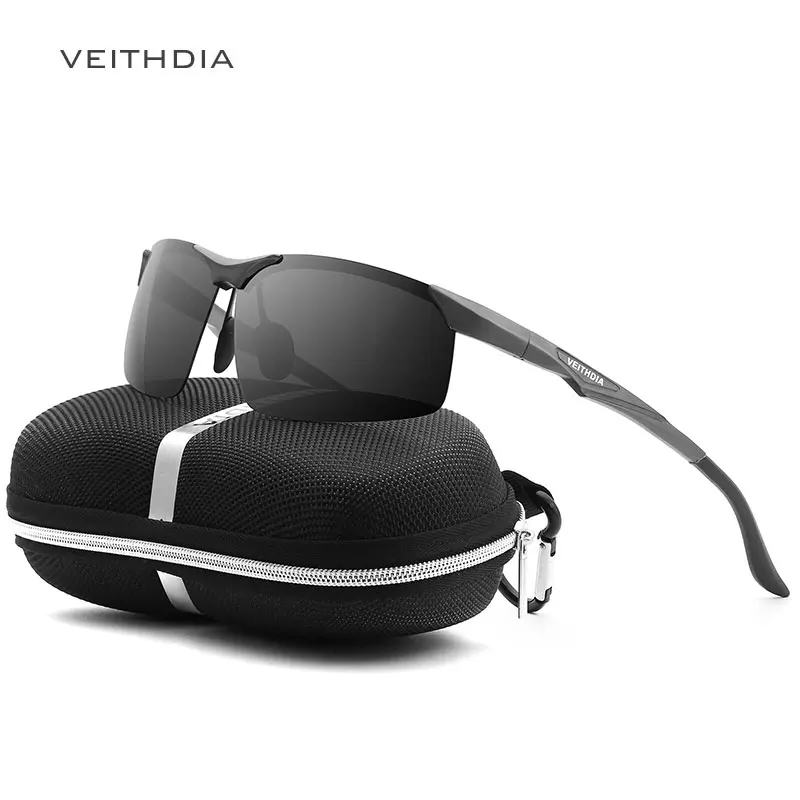 Мужские солнцезащитные очки ночного видения VEITHDIA из алюминиево магниевого