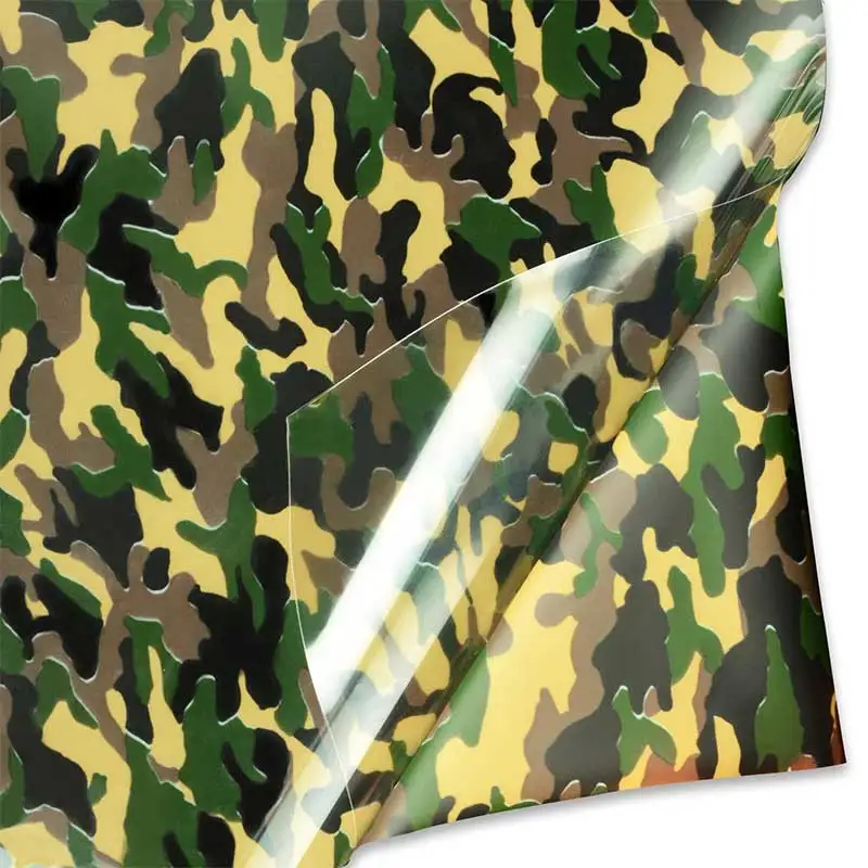 Камуфлированный виниловый утюжок для перекачки тепла на футболки термопресс HTV