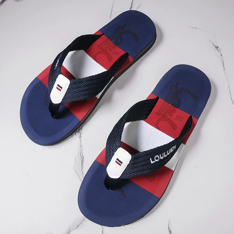 

Men's Slippers 2021 Summer New Fashion Non-Slip Wear-Resistant Flip-Flops Korean Street Fashion Shoes Breathable Beach Sandals