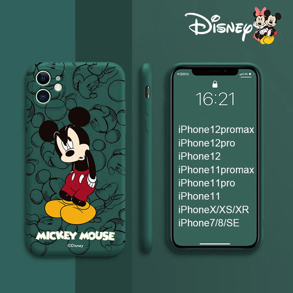 cool mickey disney iphone 11 pro case silicone 3d protector cover cases for iphone 12 pro max 7 8 se x xs xr xsmax free global shipping