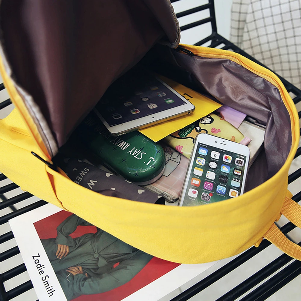 TTOU Fashion Heart Printing Backpack Korean Style Casual Canvas Students holiday Bags Quality college school Laptop |