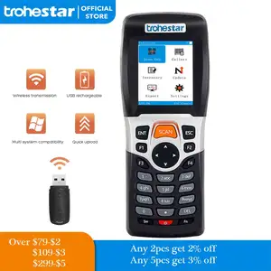 Trohestar Wireless Barcode Scanner 1D Bar Code Reader Portable Handheld
Inventory Counter Data Collector PDA Bar Code Scanners