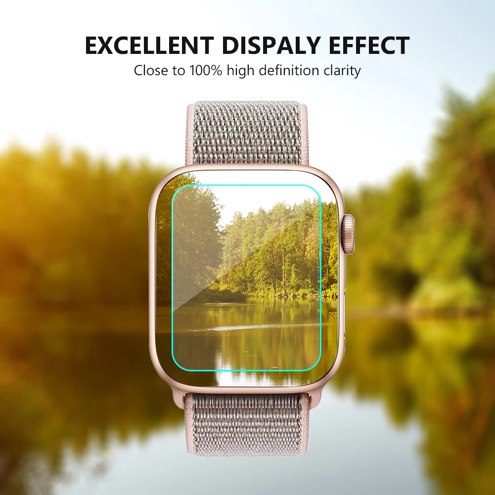 Защитная пленка для экрана для iWatch 4, прозрачное закаленное стекло, взрывозащищенный жесткий защитный экран для apple Smart Watch