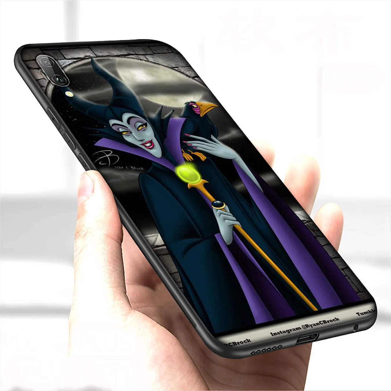 Мягкий силиконовый чехол для телефона IYICAO The witch maleficent Huawei Mate 30 20 10 Pro черный Nova 5i 4 3