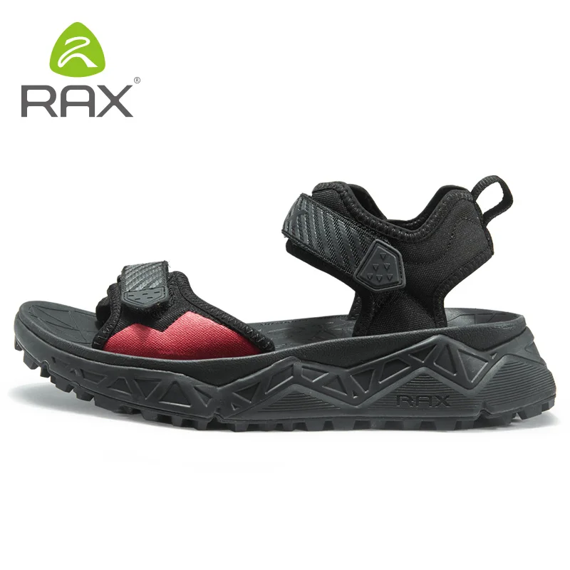 RAX/мужские спортивные сандалии; сезон лето; пляжные сандалии для мужчин; Водонепроницаемая Обувь для треккинга; Мужская дышащая обувь; Женская быстросохнущая обувь - Цвет: 486 black men