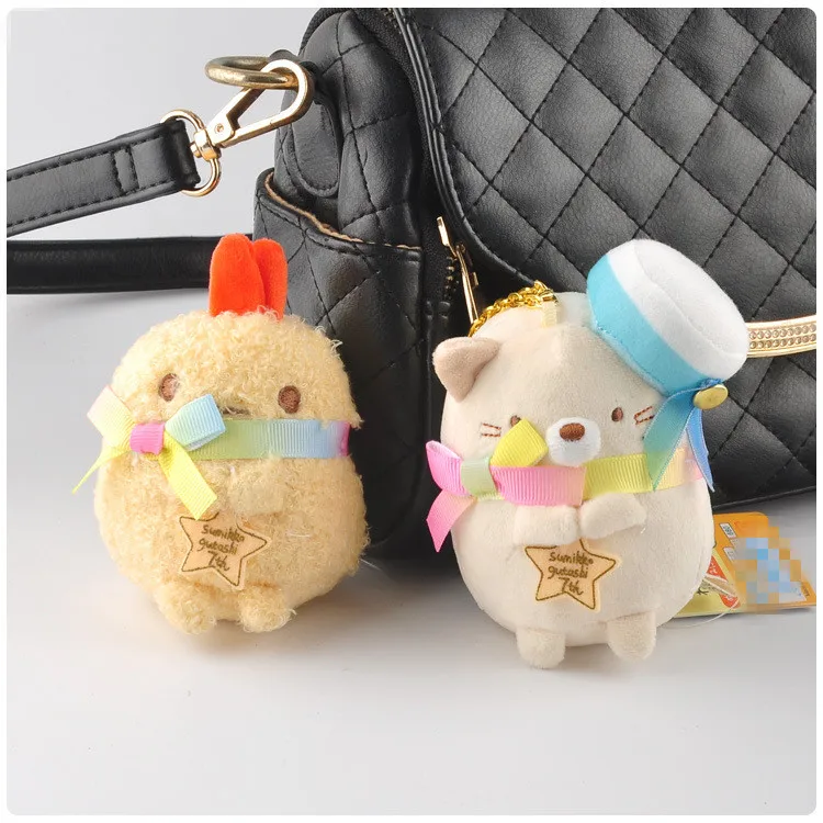Прекрасный мультфильм аниме Юбилей Sumikko Gurashi углу Био мягкие плюшевые брелок