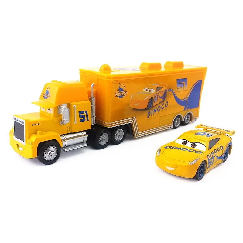 Disney Pixar Cars 3 Круз Рамирез's Hauler Truck &amp Dinoco Cruz 1:55 литая под давлением игрушечная