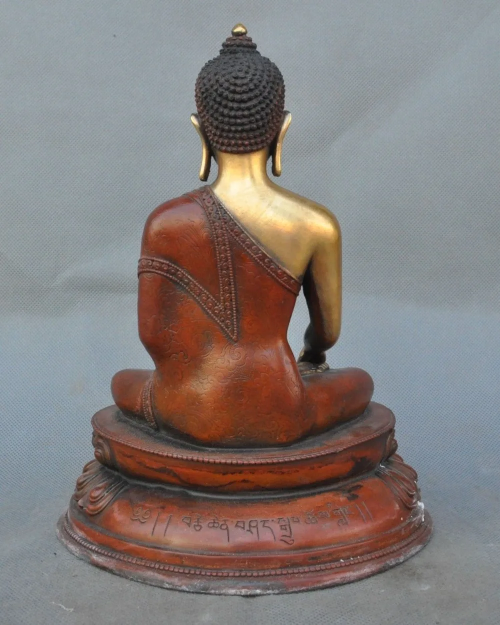 

wedding decoration Tibet Buddhism 24Kgold Gilt Bronze Sakyamuni Shakyamuni Medicine Buddha Statue A New Year