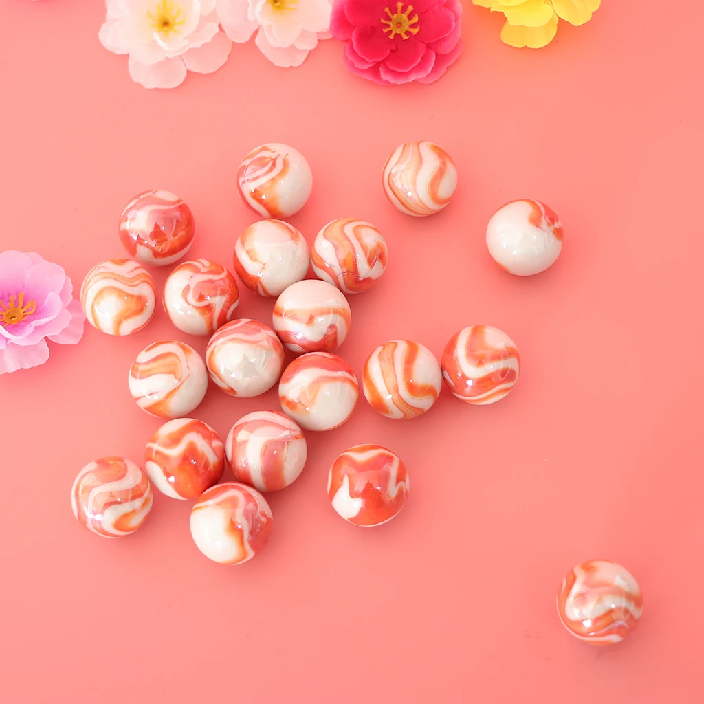 20 штук в полоску с цветами Стекло Мрамор мяч запуска вихревой резервуар ваза