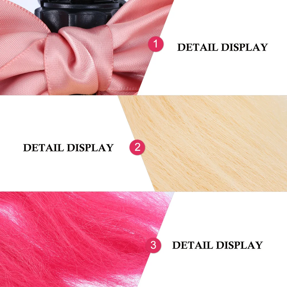 

Helmet Braids Motorbike Decoration Motorcycle Ponytails Riding Helmet Wigs