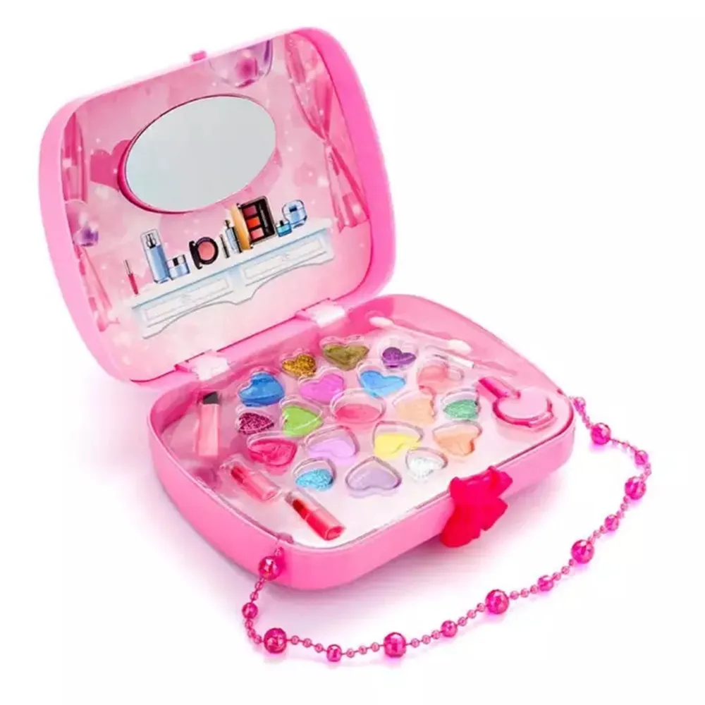 pink Красота и Мода игрушки Дети Макияж игрушка набор ролевые игры принцесса розовый макияж безопасность нетоксичный комплект девушки туалетный косметический игры - Цвет: pink