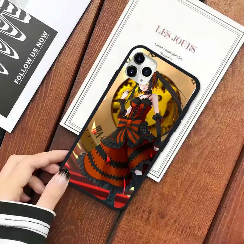 

Tokisaki Kurumi date a live anime Phone Case for iPhone 11 12 mini pro XS MAX 8 7 6 6S Plus X 5S SE 2020 XR