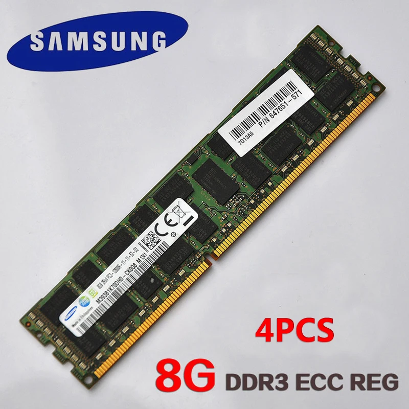 Комплект материнской платы X79 LGA 2011 материнская плата с M.2 слотом Intel Xeon E5 2689 2,6 ГГц ram 32G(4*8G) REG ECC