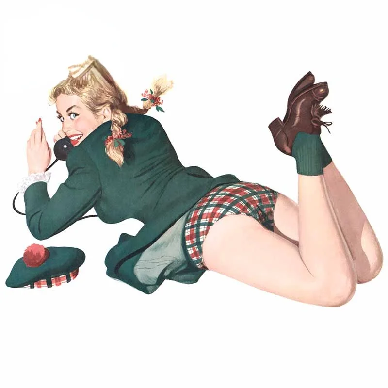 

Classic Pin Up Car Stickers Fashion Decal Occlusion Scratch Motorcycle Sticker Custom Printing KK13*8cm