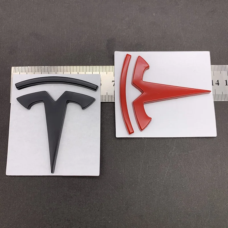 Металлический 3D стикер для тюнинга автомобиля Tesla Model 3 S X наклейки с логотипом на