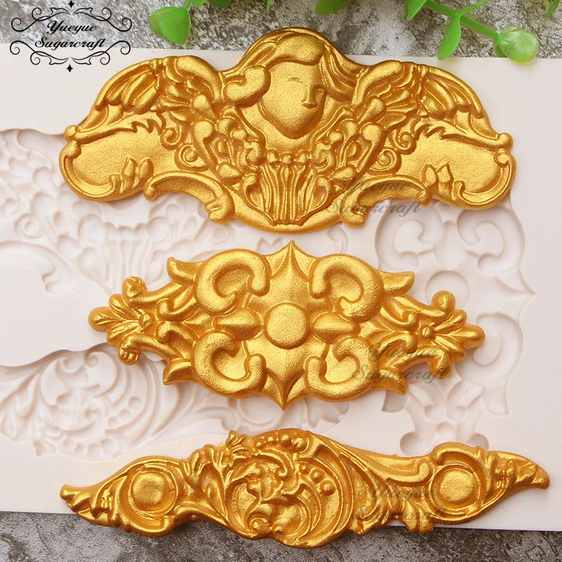 CK-SM-873 Yueyue Sugarcraft Свадебные тиснения Цветок силиконовая форма помадка форма для украшения торта инструменты форма для шоколадной мастики - Цвет: CK-SM-873