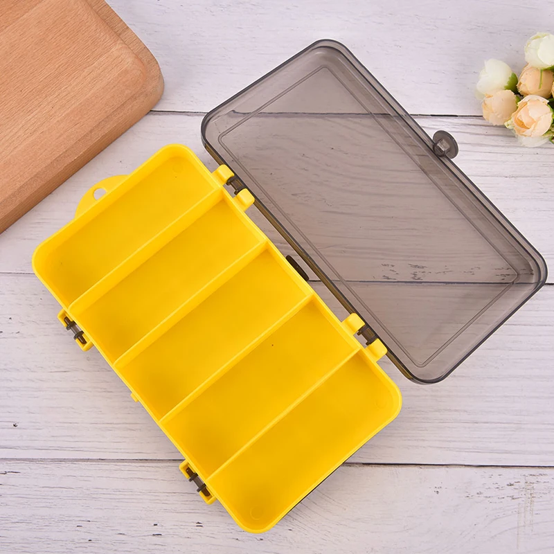 

1PC 17.7x10x4.5cm Double Sided Fishing Tackle Box Compartments Lure Hook Storage Box