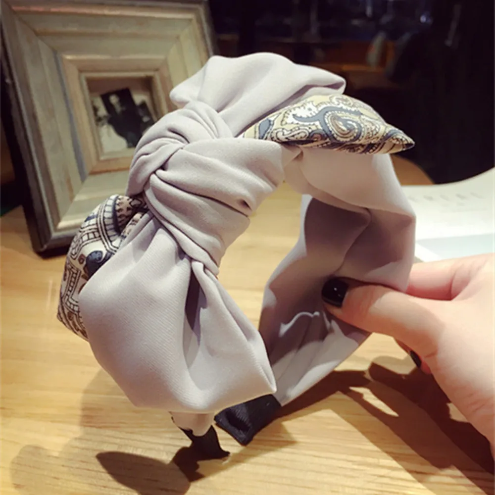 

Summer Hairbands Vintage Headscarf Headband Twist Retro Women Girls Chic Bow Knot Headwear Hair Bands Hoop Styling Accessories
