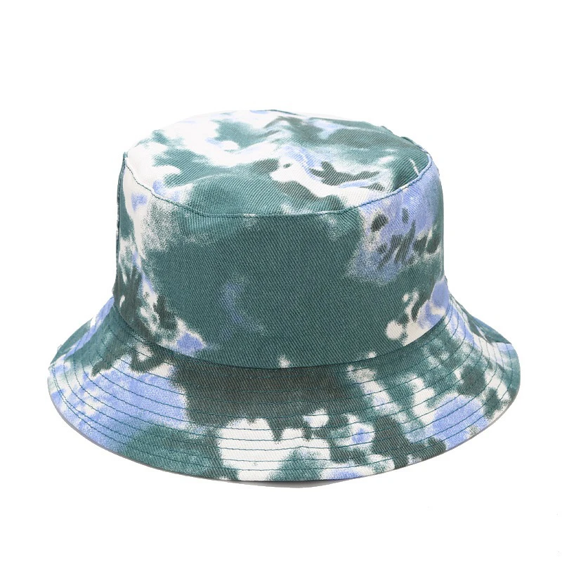 

Daily Shade Cotton Tie Dye Bucket Hats Summer Double-sided Wearing Casual Colorful Cap Fisherman Hat Sun Hat Bob Hat NZ152