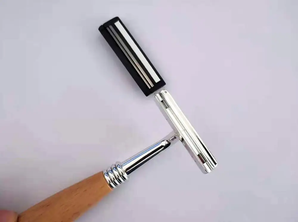 1 шт. новая бритва из твердой древесины креативная Личность ретро нож для бороды