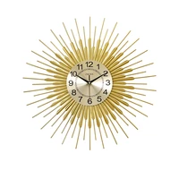 metal luxury wall clock decoration art sun decoration gifts