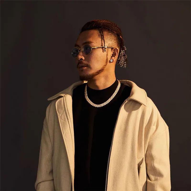 Чокер Майами мужской/женский из кубинской цепи ожерелье в стиле хип-хоп с