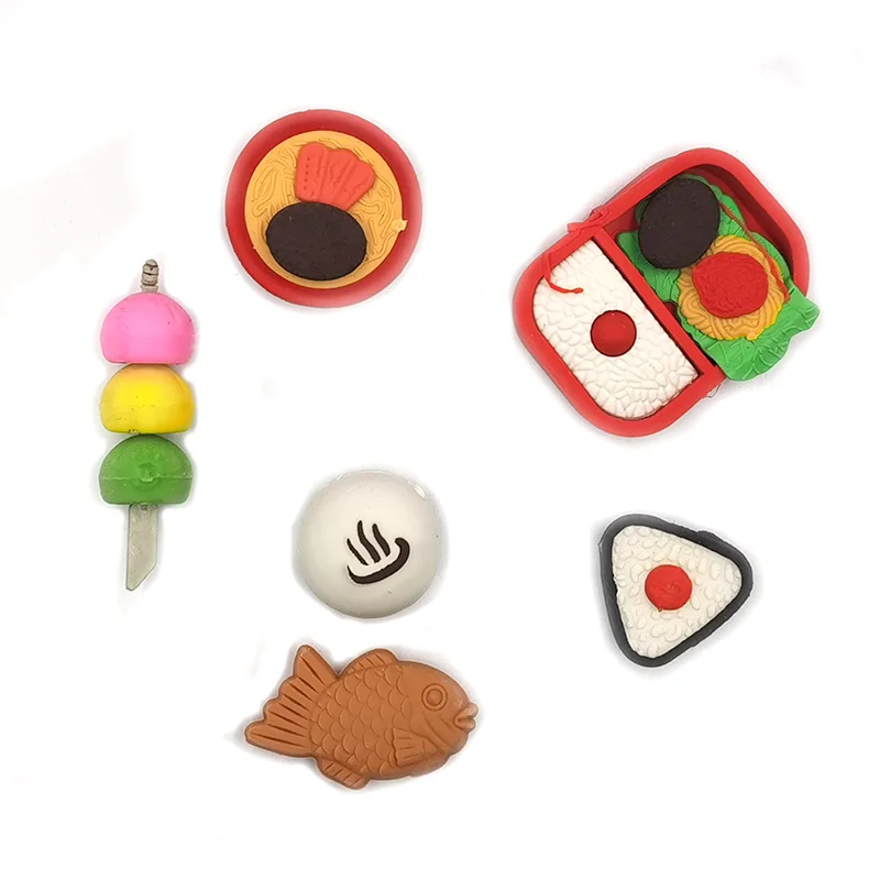 50 шт./лот ластик для еды в форме японской детей|japanese food erasers|food erasereraser erasers |