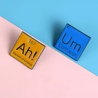 element of surprise ah confusion um pins funny metal badges brooches bag accessories denim lapel pins jewelry gifts for friends