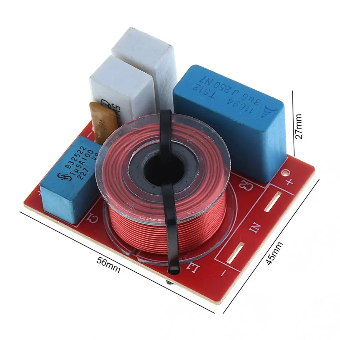 D222 60 Вт прочный Динамик 2 Way аудио делитель частоты громкий единицы кроссовер фильтры для Аксессуары колонок