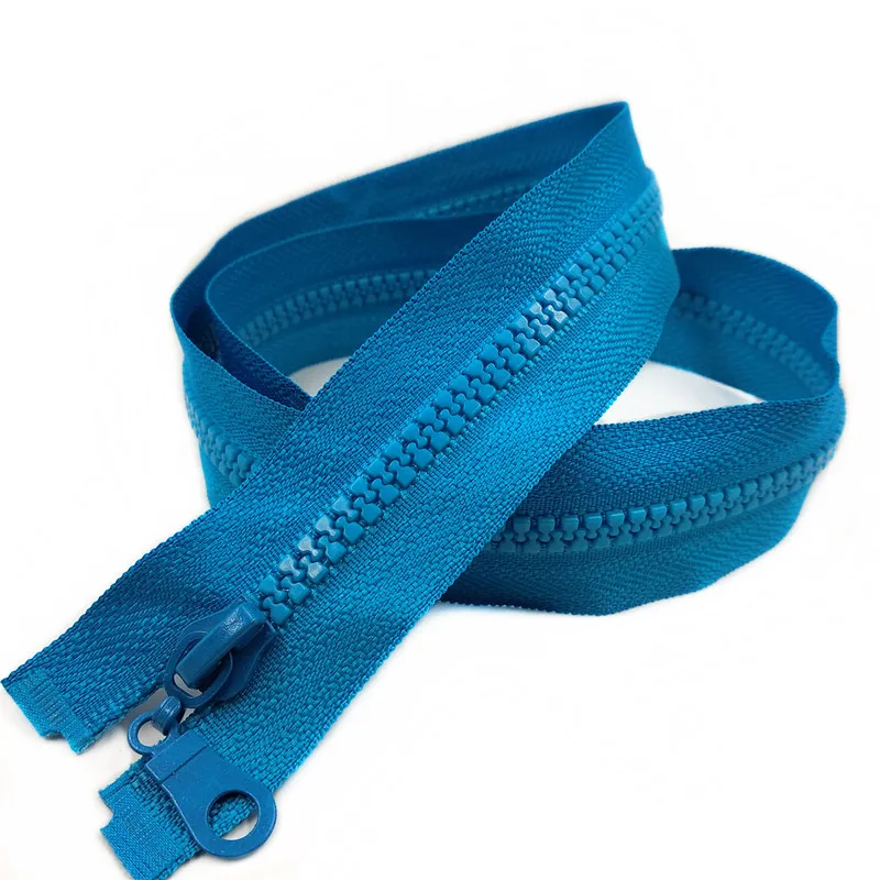 Blue 1pc 70 см куртка молния № 5 смолы молнии открытый конец длинный замок головы Швейные аксессуары - Цвет: Blue 1pc