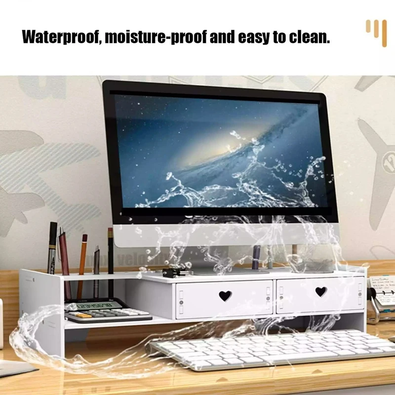 Computer Monitor Screen Increased Shelf Organiser Desktop Rack Keyboard Base Storage Tray | Автомобили и мотоциклы