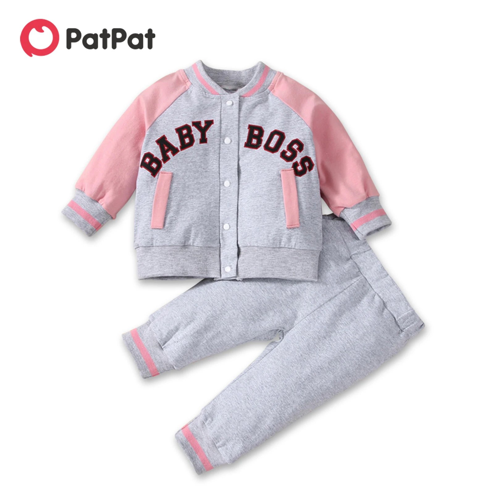 

2 шт., детский хлопковый комплект из куртки и брюк