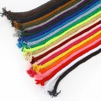5mm braid cord diy cotton rope woven tapestry drawstring binding decorative twisted thread thick string craft for shoes bags
