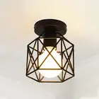 Абажур в стиле ретро Эдисона, металлическая проволока в форме клетки, Подвесная лампа, чехол для люстры без подставки для лампы