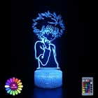 3D ночник, аниме фигурка охотника X Hunter для детей, декор для детской спальни, сенсорный дистанционный светодиодный ночсветильник, Прямая поставка, манга, подарок