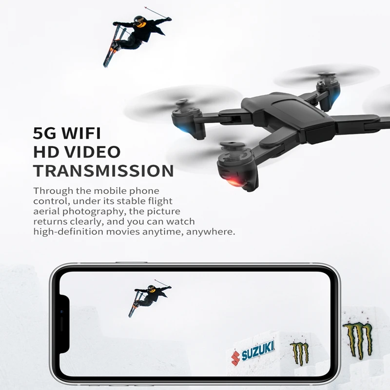 ZLRC SG701/ SG701S Радиоуправляемый GPS Дрон с 5G WiFi FPV 4K двойная HD камера оптический поток