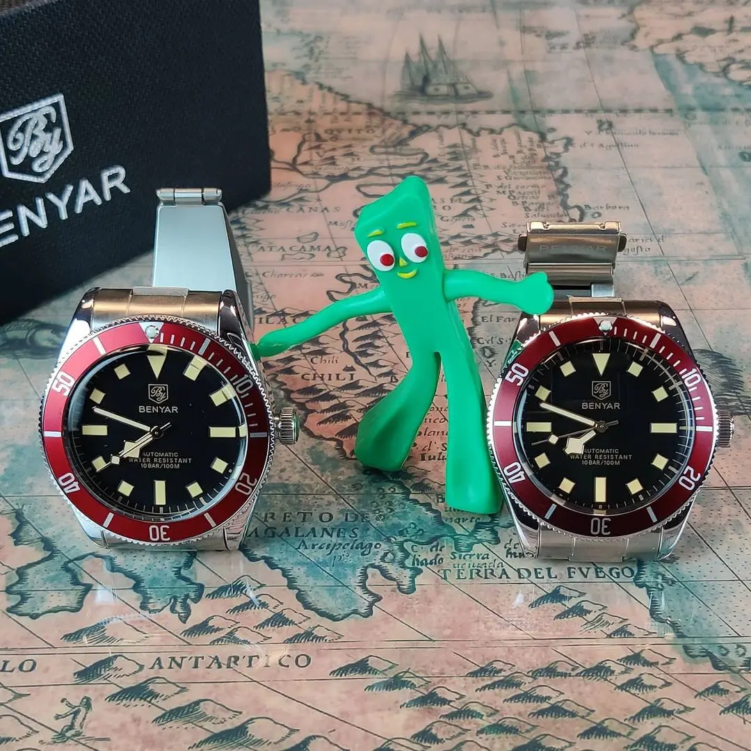 

Мужские водонепроницаемые спортивные часы BENYAR, механические часы с автоподзаводом, мужские часы от лучшего бренда, модель BY-2022, 5179