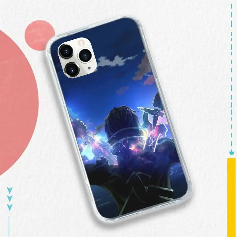 

Sword Art Online Japan anime Phone Case for iPhone 11 12 mini pro XS MAX 8 7 6 6S Plus X 5S SE 2020 XR