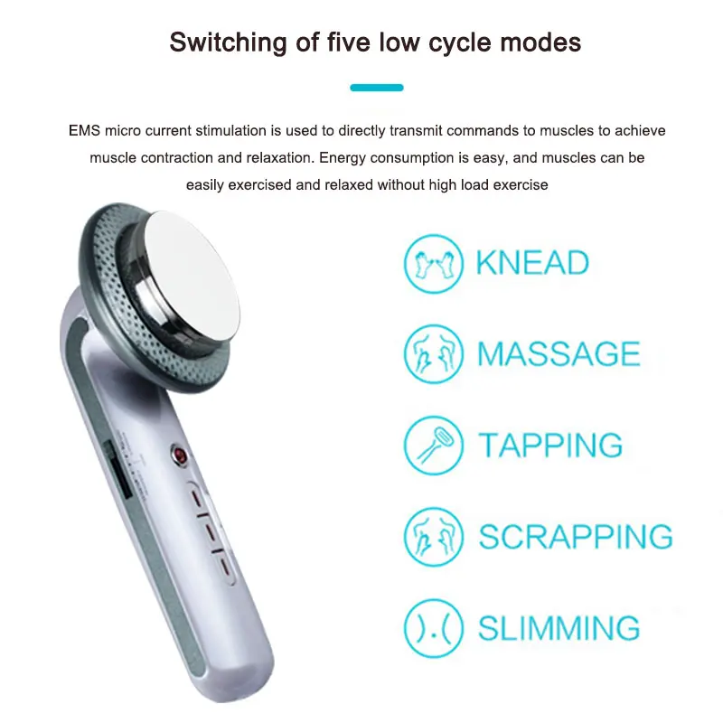 Ультразвуковой кавитационный EMS массажер для похудения Антицеллюлитный