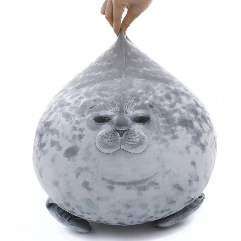 Пушистой плюшевой ткани Толстые Подушка тюлень милый морское животное плюшевое