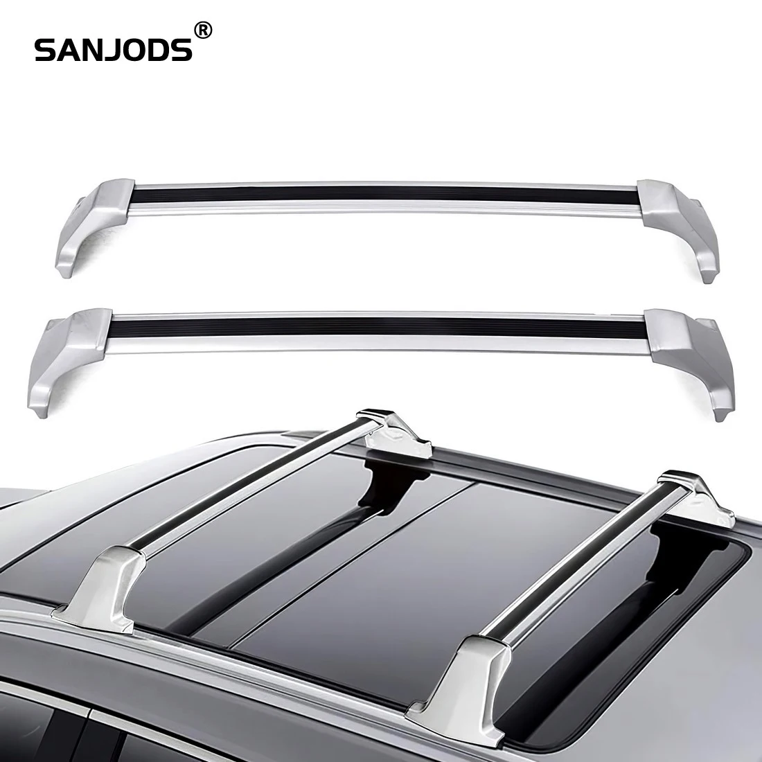 

SANJODS Car Roof Rack for Cadillac XT5 2017 2018 2019 2020 2021 2022 OE Style Aluminum Roof Rack Rail Cross Bars Cargo Carrier