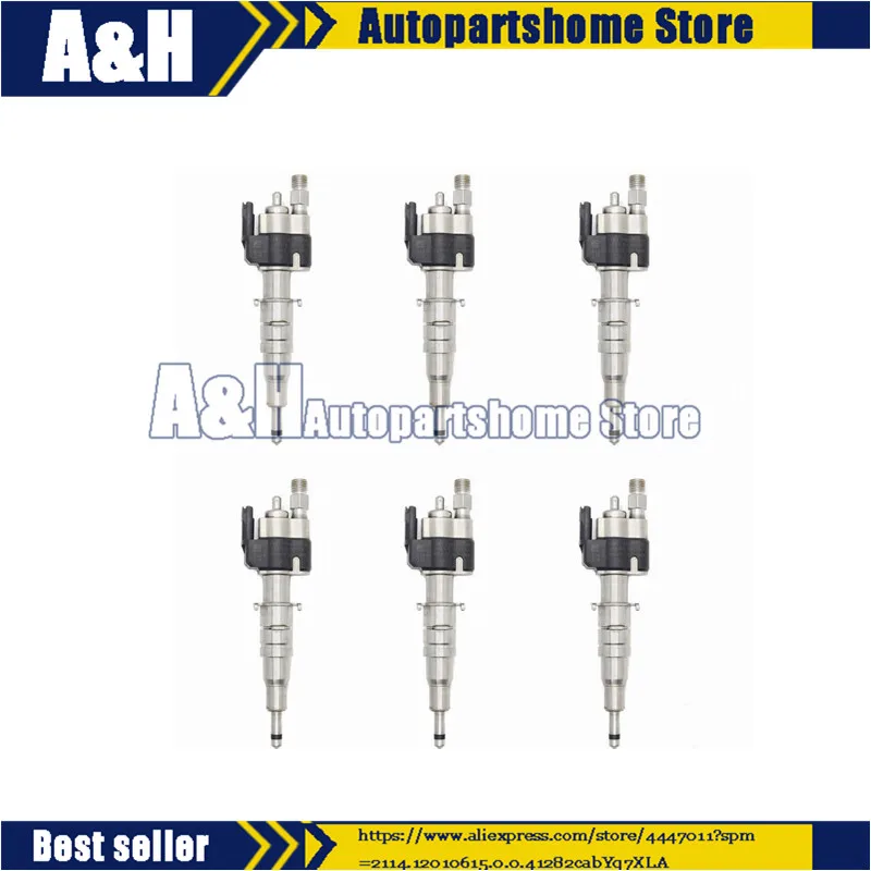 6 шт. 13537585261 13538616079 12 подлинный топливный инжектор для BMW N54 N63 135 335 535 550 750 X5 X6